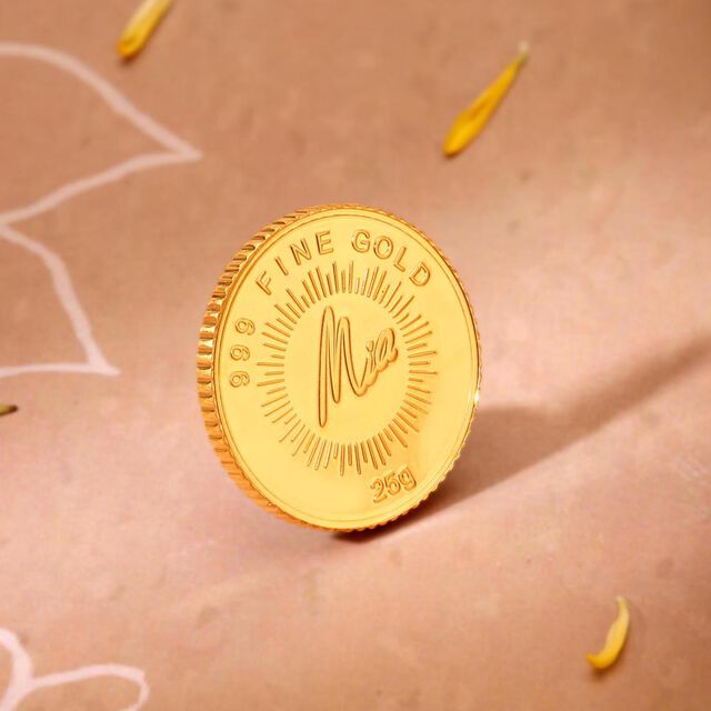 25 GM 24 Karat Lotus Gold Coin,,hi-res image number null