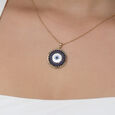 Orb of Protection Evil Eye Gold Pendant,,hi-res view 2