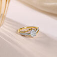 Sparkling Love Gold & Diamond Finger Ring,,hi-res view 1
