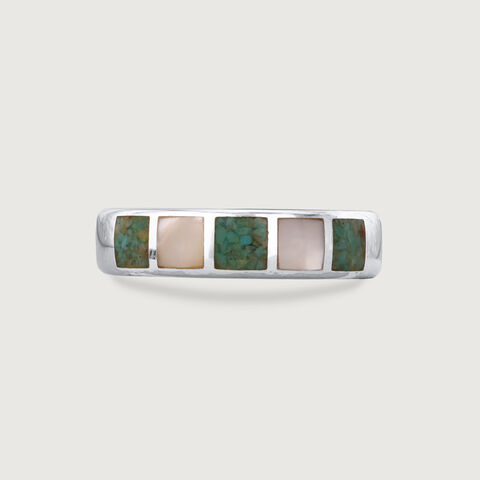 Mother of Pearl Whimsy Silver Ring