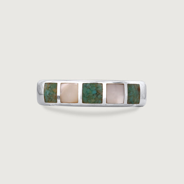 Mother of Pearl Whimsy Silver Ring,,hi-res image number null