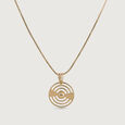 Disco Inferno Gold Pendant,,hi-res view 3