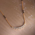 Forever Sparkle 18 KT Gold and Diamond Mangalsutra,,hi-res view 1