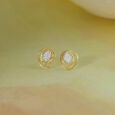Together Forever Gold Stud Earrings,,hi-res view 1