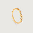 Interwoven Grace Gold & Diamond Finger Ring,,hi-res view 3