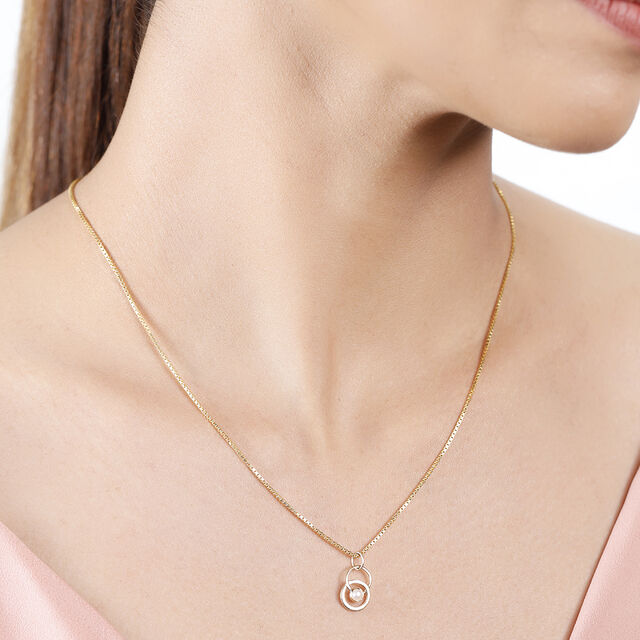 14KT Yellow Gold Stately Pearl Pendant,,hi-res image number null