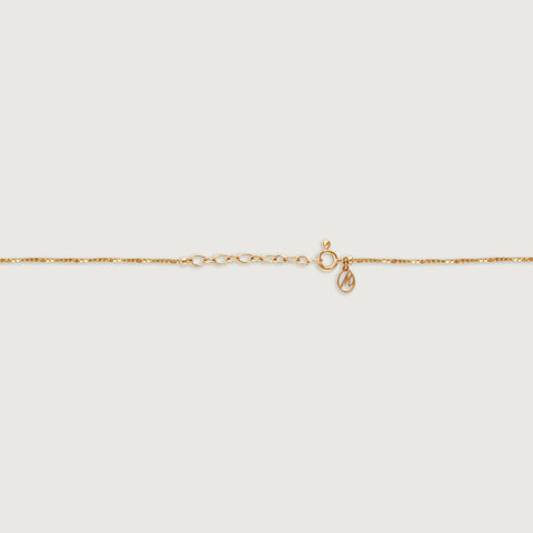 Aqua Twinkle Pearl & Gold Necklace