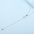 Sleek Pop Silver Necklace,,hi-res view 1
