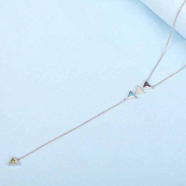 Sleek Pop Silver Necklace,,hi-res image number null