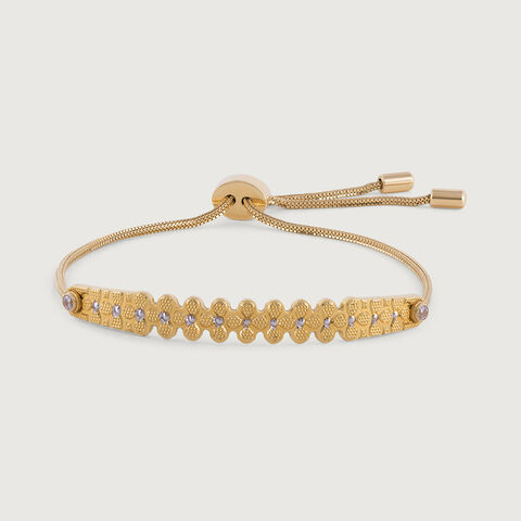 Charming Floral Gold Bracelet