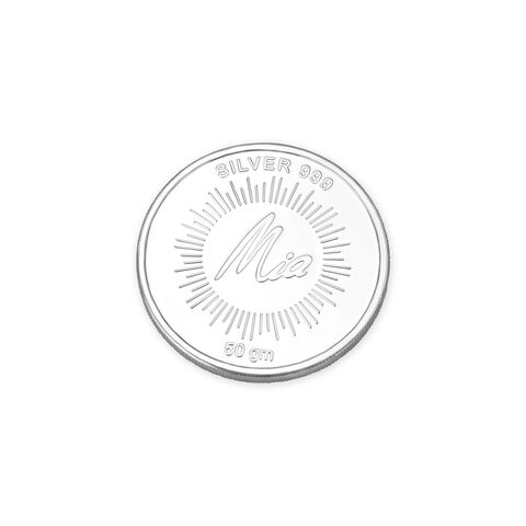 50 GM 999 Brilliant Lotus Silver Coin