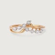 Sculpted Sparkler 14KT Gold & Diamond Ring,,hi-res view 3