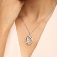 Chic Spiral Silver Pendant,,hi-res view 2
