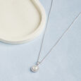 Chic Pearl Silver Pendant & Chain,,hi-res view 1