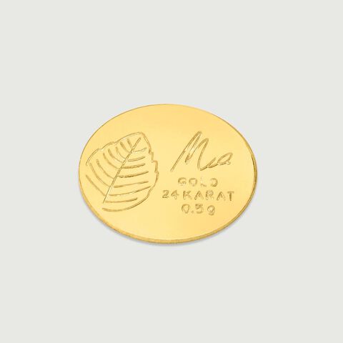 Half Gram 24 Karat Tulsi Coin