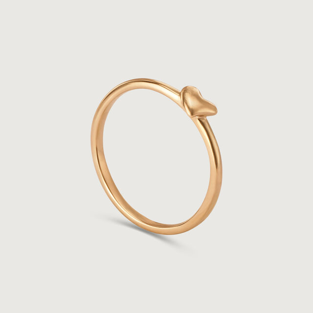 14KT Yellow Gold Heart-Shaped Ring,,hi-res image number null