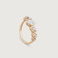 Floral Love Gold & Diamond Finger Ring,,hi-res view 3