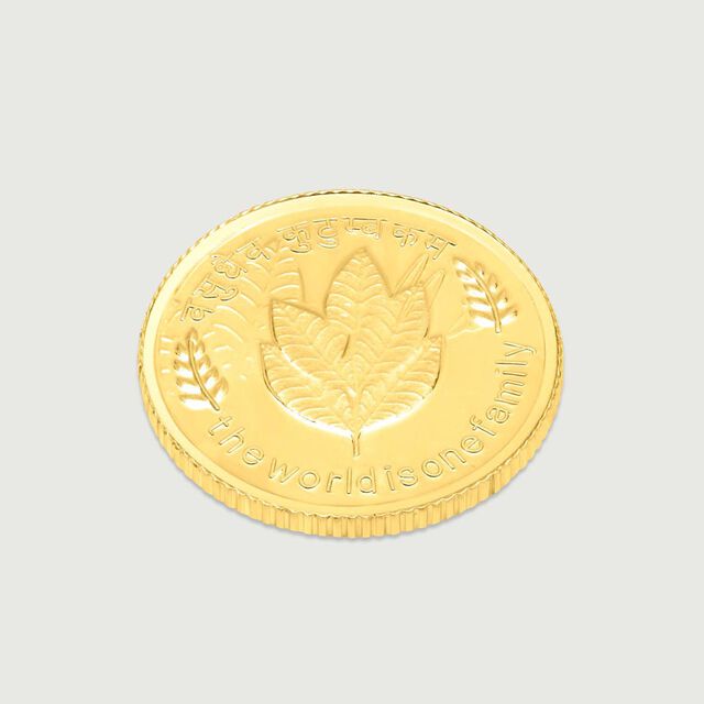 10 GM 22 Karat Sublime Mango Leaf Gold Coin,,hi-res image number null