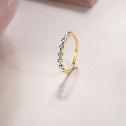 Eternal Love 14KT Gold & Diamond Finger Ring