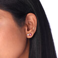 Scarlet Love Pearl & Gold Stud Earrings,,hi-res view 2