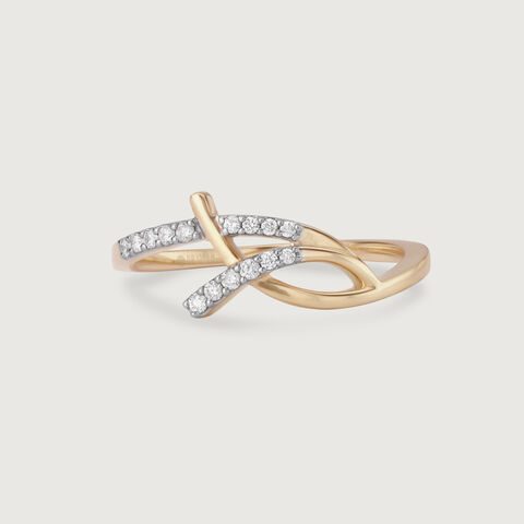 Eternal Twist 14KT Gold & Diamond Ring