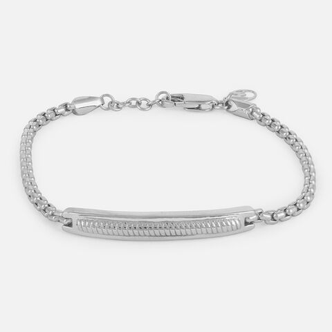 Sleek Statement Silver Bracelet