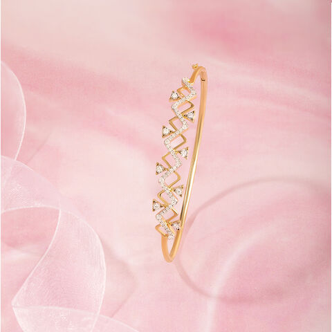 Lippan Sparkle Gold & Diamond Bangle