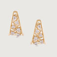 Bold Luxe Gold & Diamond Hoop Earrings,,hi-res view 3