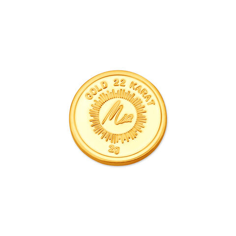 2 GM 22 Karat Stunning Lotus Gold Coin