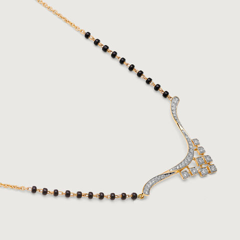 Lustrous Vows 18 Kt Gold and Diamond Mangalsutra