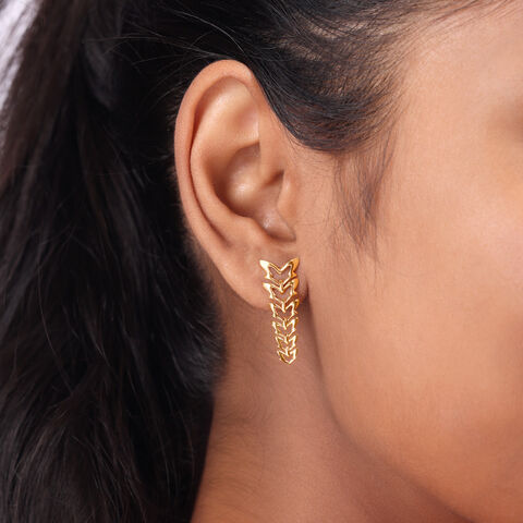 Butterfly Ballet 14KT Yellow Gold Drop Earrings