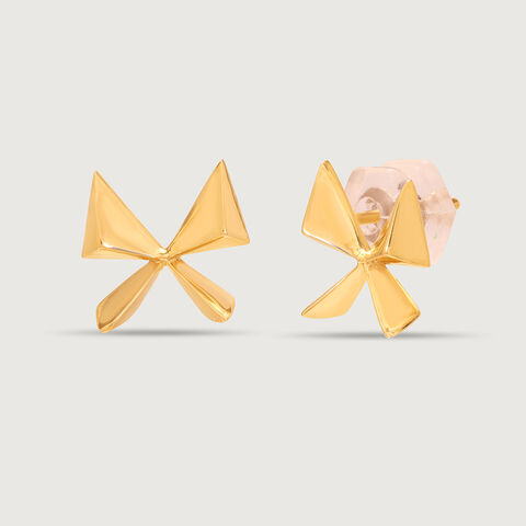 Mystic Butterfly 14KT  Gold Stud Earring