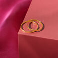 Vow of Love 18KT Gold Couple Ring -Single Piece,,hi-res view 2