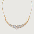 Meandering River 18KT Diamond & Pearl Necklace,,hi-res view 3