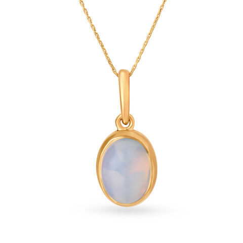 Mia Radiant 14KT Yellow Gold Rainbow Gemini Birthstone Pendant