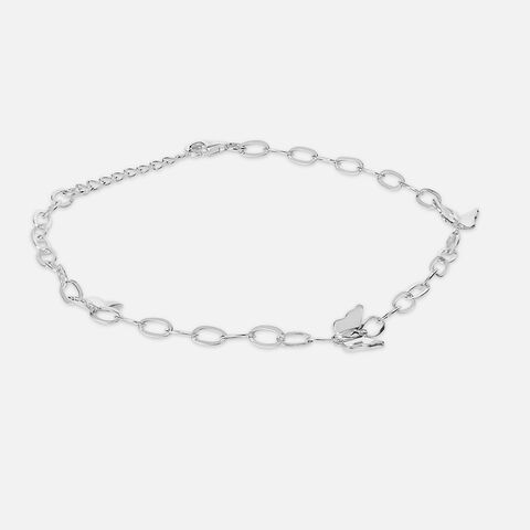 Wings Of Grace Silver Anklet