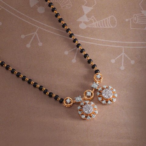 Glowing Grace 18 Kt Gold and Diamond Vati Mangalsutra