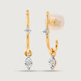Dazzling Descent 18K Yellow Hoop Earrings,,hi-res view 3