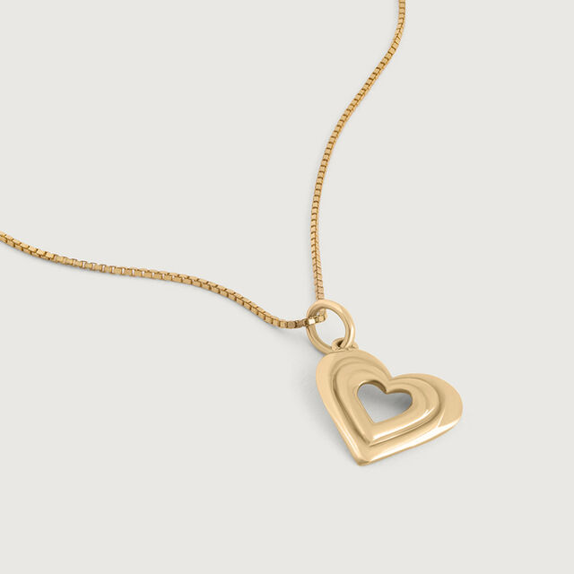 Bold Heart Gold Pendant,,hi-res image number null