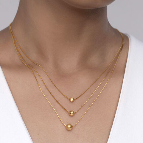 Triple Delight Gold Chain