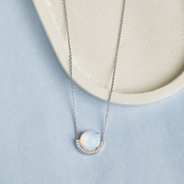 Blue Dream Silver Necklace,,hi-res image number null