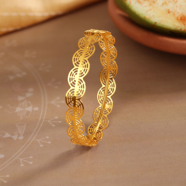 Saura Symphony 22KT Gold Bangle,,hi-res image number null