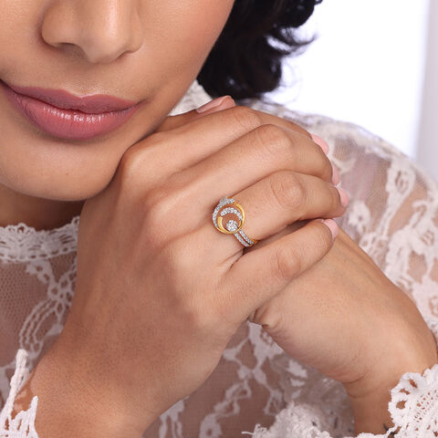 Cosmic Embrace Gold & Diamond Ring