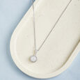 Serene Pearl Silver Pendant & Chain,,hi-res view 1