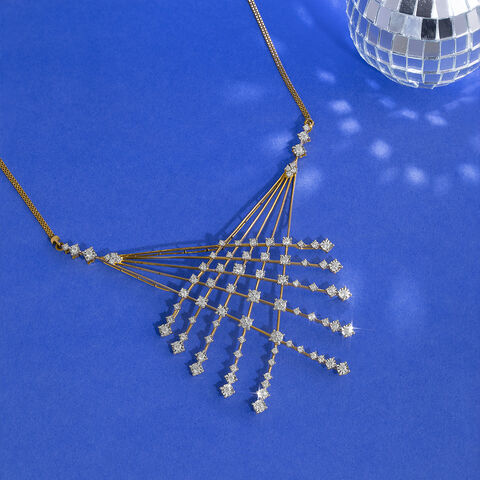 Midnight Glint Gold & Diamond Necklace