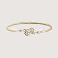 Glimmer Grove Gold and Diamond Bangle,,hi-res view 2