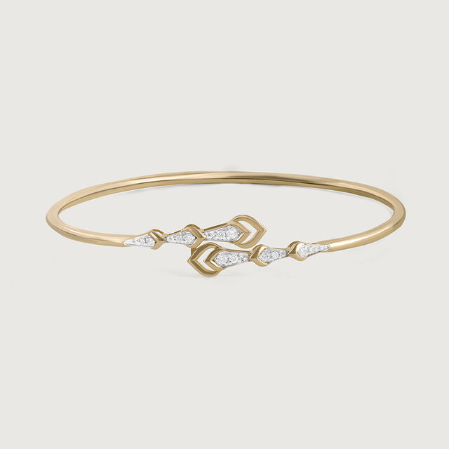 Glimmer Grove Gold and Diamond Bangle,,hi-res image number null