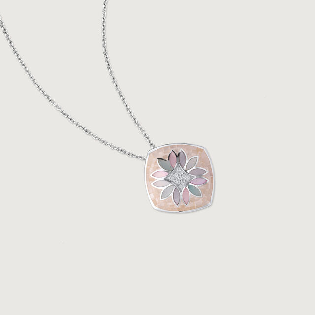Mother of Pearl Oasis Silver Pendant,,hi-res image number null