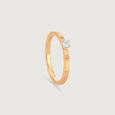 Gilded Groove Diamond Ring,,hi-res view 2