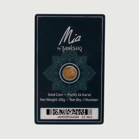 0.5 GM 24 Karat Lotus Gold Coin
